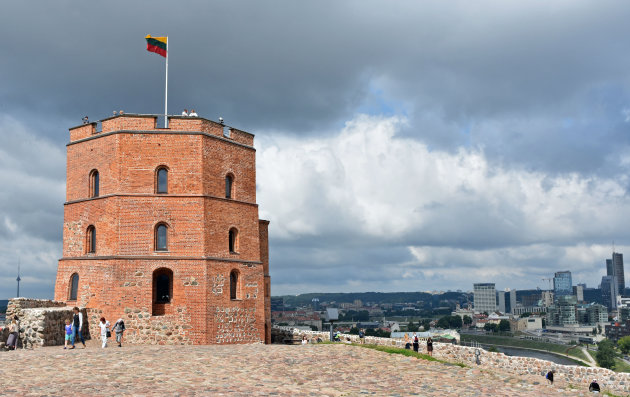 Uitzicht op Vilnius vanaf de Bovenburcht