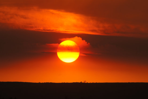 Afrikaanse zonsondergang