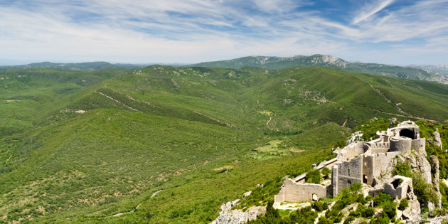 Chateau de Peyrepertuse; interessant kasteel met mooi uitzicht