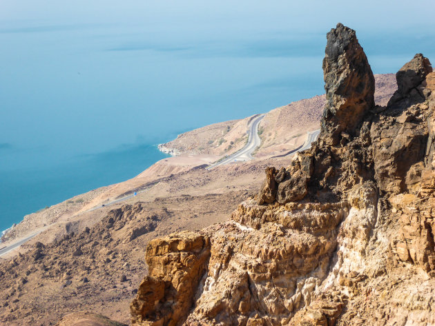 Uitzicht vanuit Dead Sea Panoramic Complex