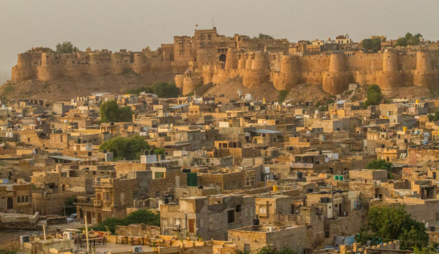 Panorama: De machtige muren van Jaisalmer