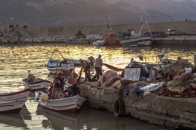 El Jebna een haventje aan de Noord kust van Marokko