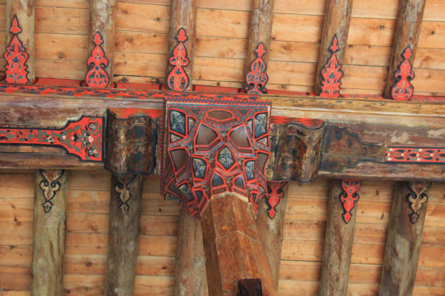 Het plafond van de Seltsjoekese moskee