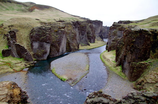 Sprookjes bestaan in Fjaðrárgljúfur