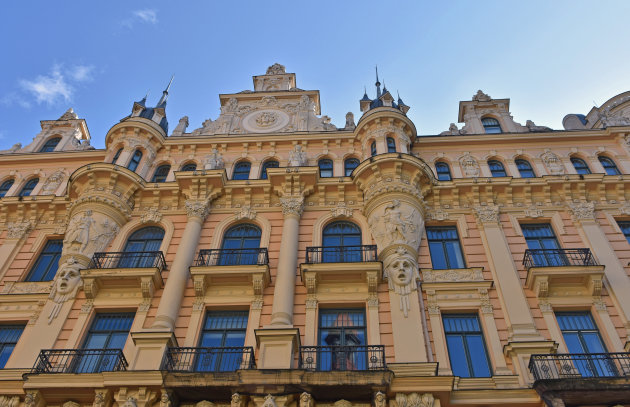 Jugendstilgebouwen in Riga