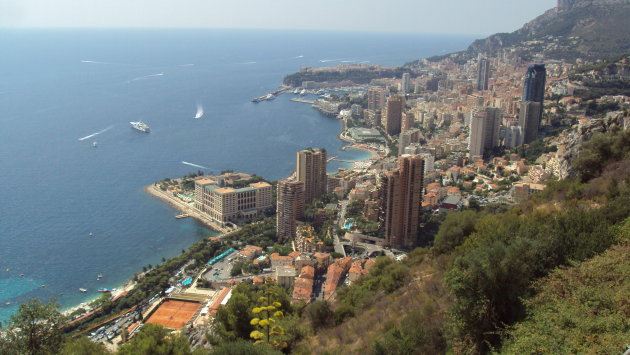 Uitzicht op Monaco