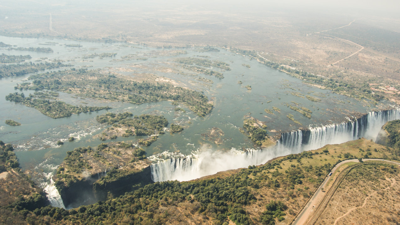 Vic Falls per helicopter