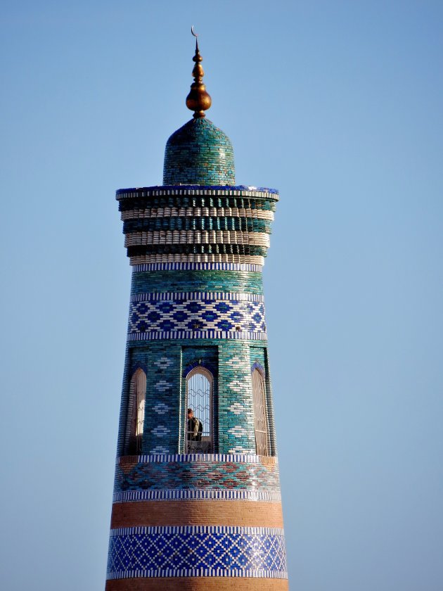 Het topje van de Islam Khodja minaret