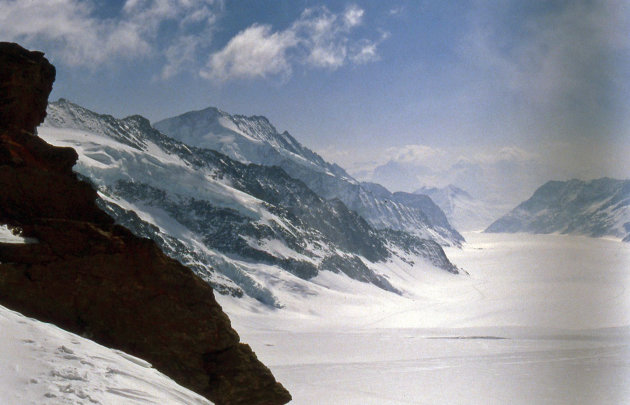 Uitzicht bij het Jungfraujoch