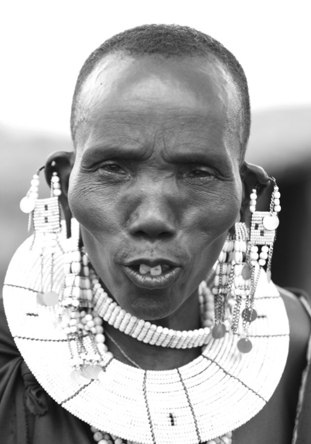 Portret Masai vrouw