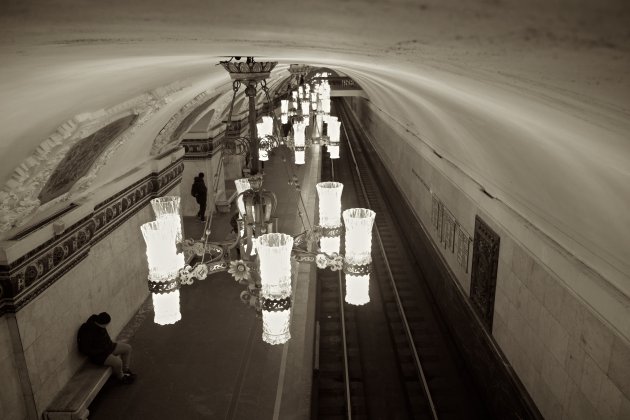 Metro Moskou - Lichtplafond