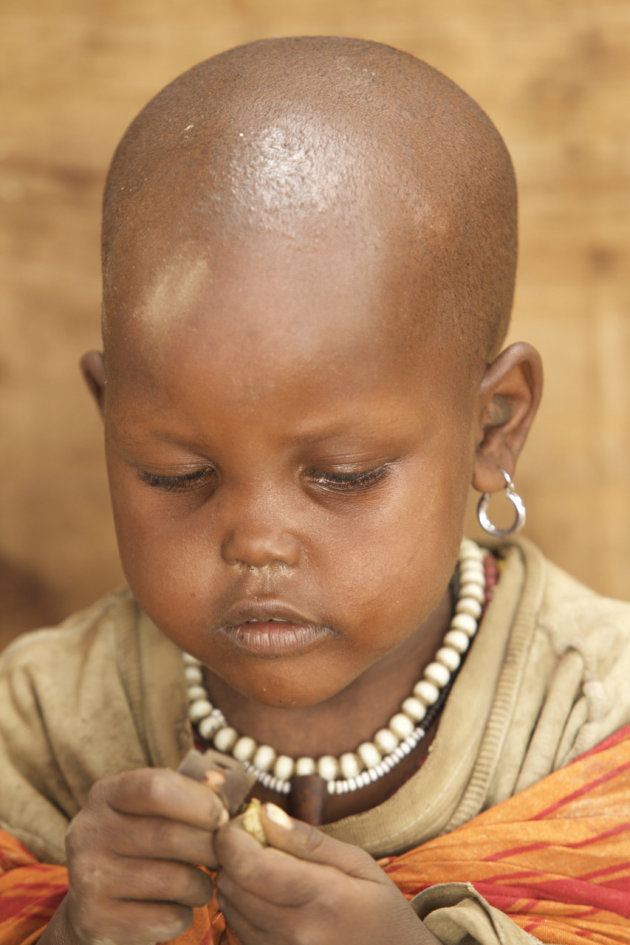 Portret Masai kind