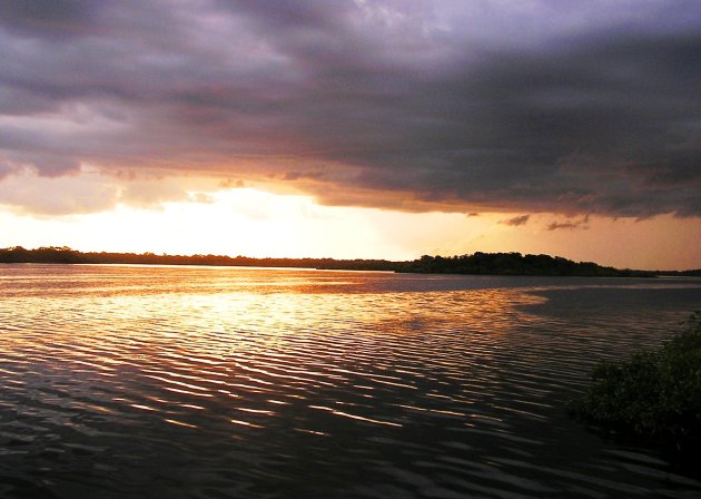 zonsondergang Amazone