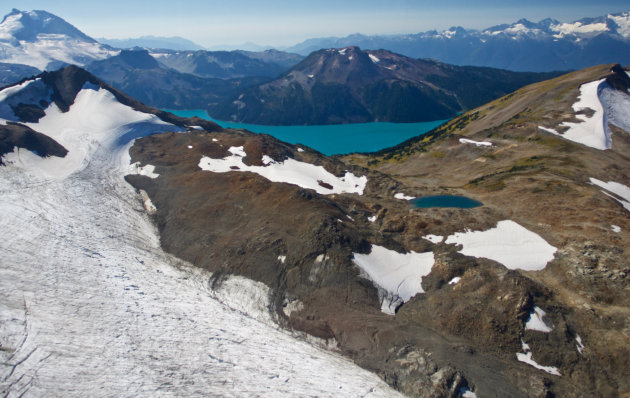 Gletsjer Garibaldi Provincial Park - helikopterview 