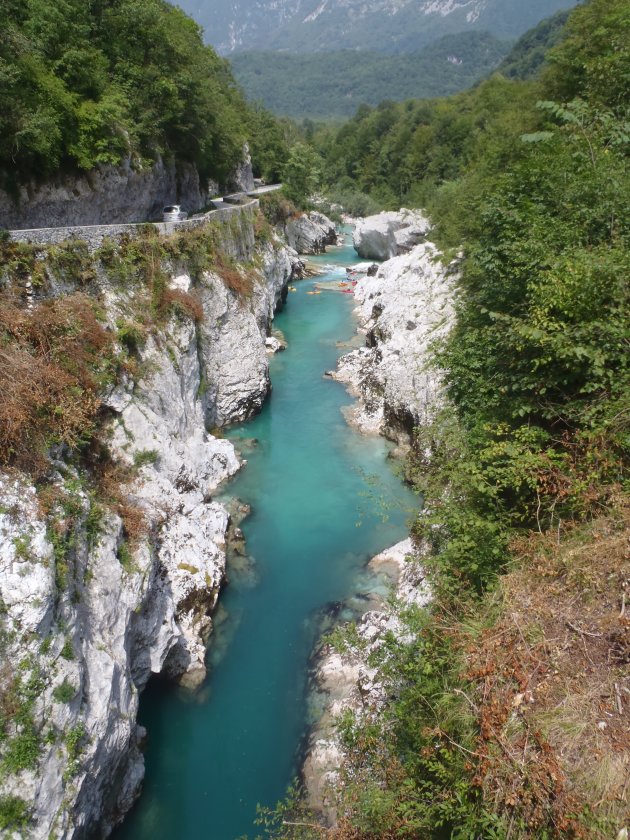 rivier Soca in Slovenie