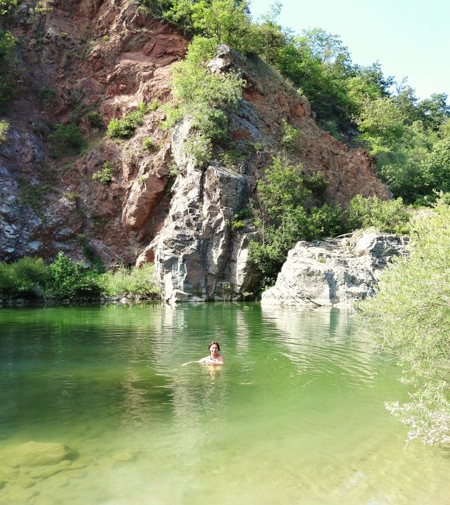 Zwemmen in de Erro rivier