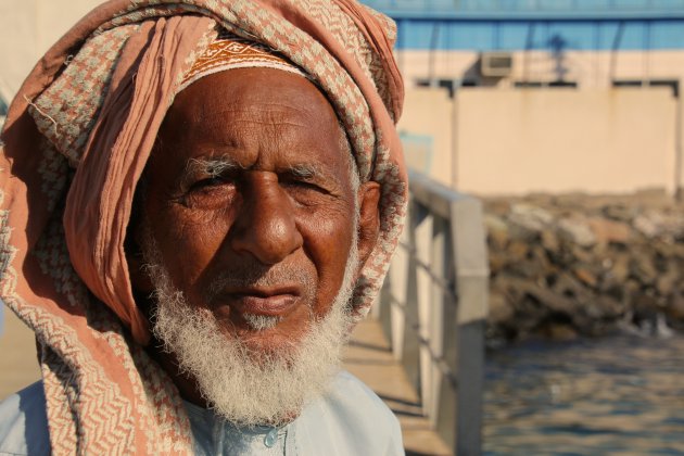 oude visser in Muscat