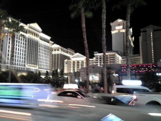 Het levendige nachtleven van Las Vegas
