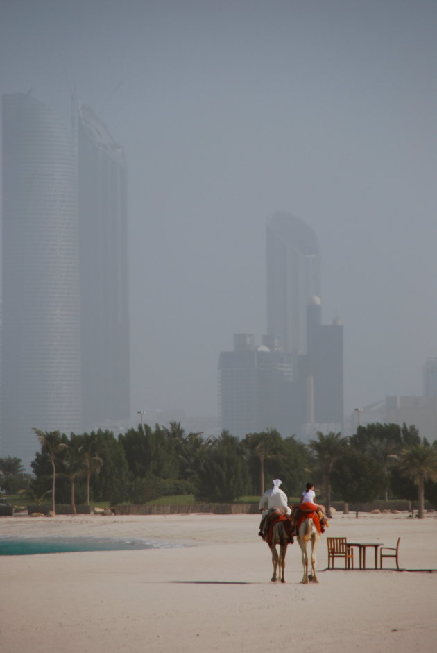 Zicht op Abu Dhabi