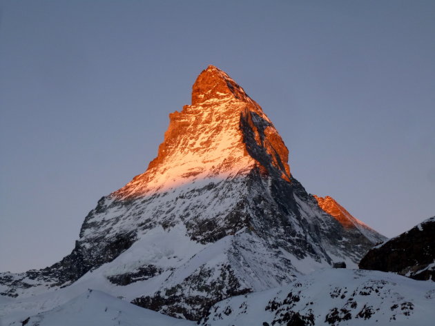 Matterhorn in de vroege ochtend
