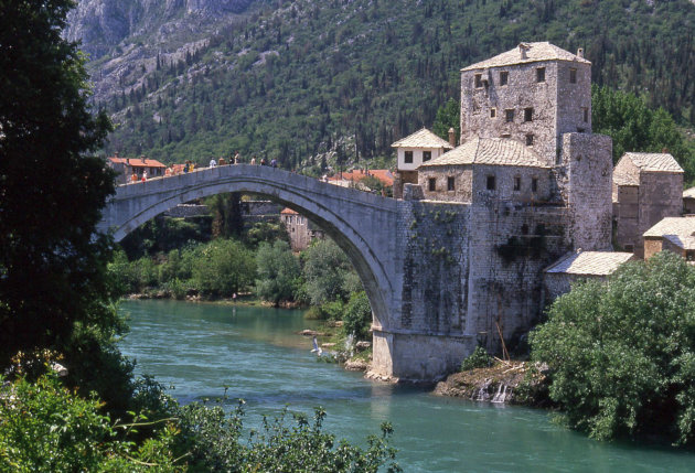 De beroemde brug in Mostar