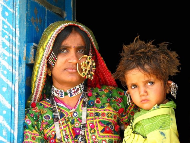 Kleurrijke bevolking Gujarat