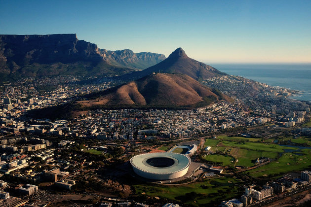 Kaapstad vanuit de lucht.