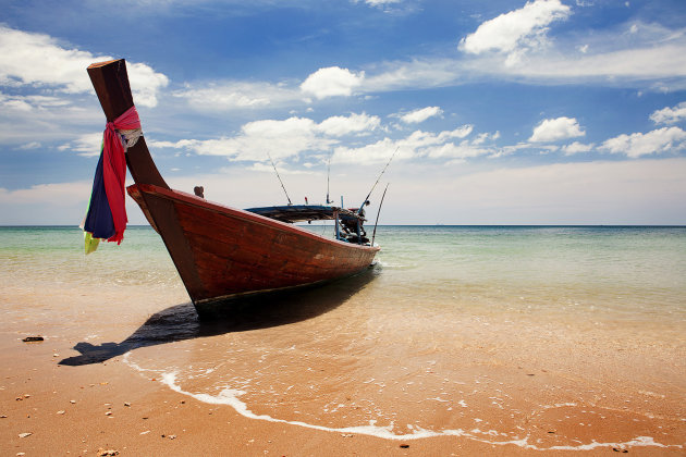Thaise Longtailboot op Koh Lanta