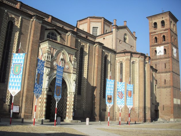 Het historische centrum van Asti 