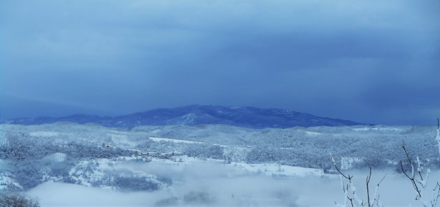 Monte Beigua in de sneeuw