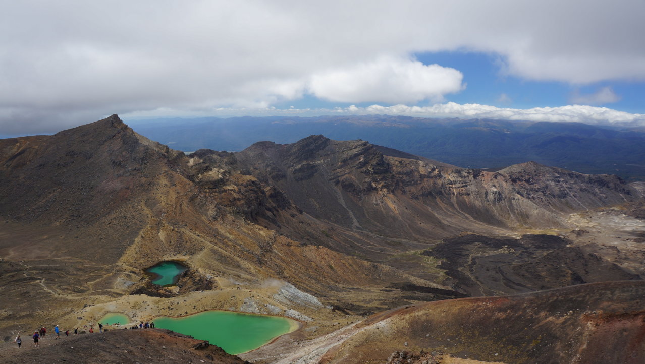 Een spectaculaire wandeltocht tussen de vulkanen van Nieuw-Zeeland