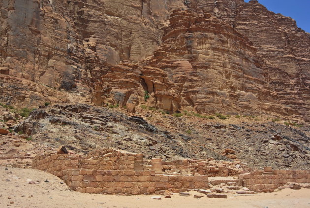 Ruïne in Wadi Rum