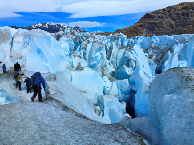 Wandelen op de Viedma gletsjer