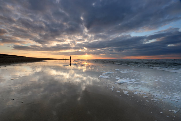 Avondwandeling op het strand van Texel