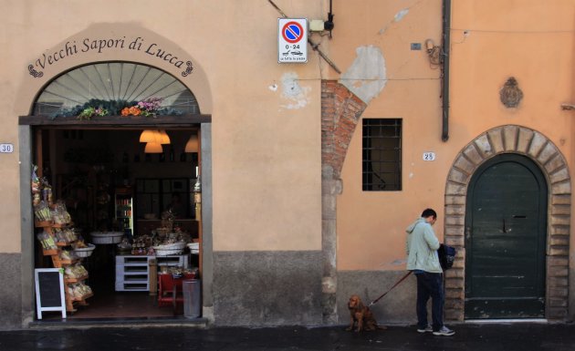 Straatleven in Lucca