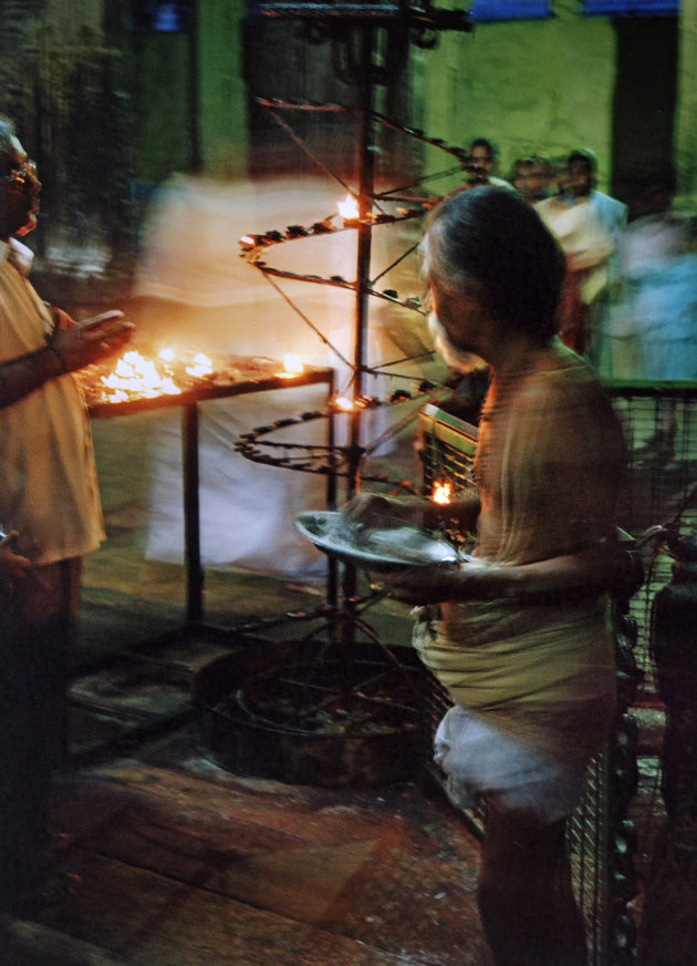 Ceremonie voor Shiva en Meenakshi