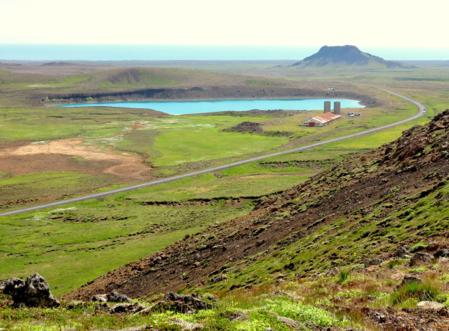Eenzame boerderij op IJsland