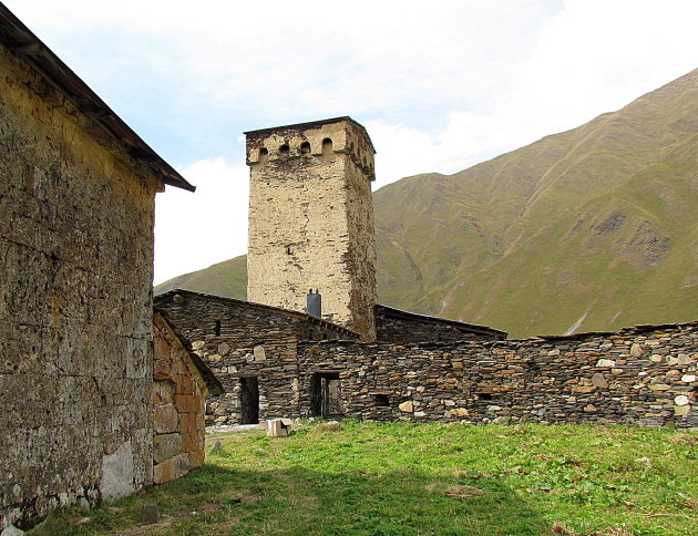 Ushguli, dorp met wachttorens
