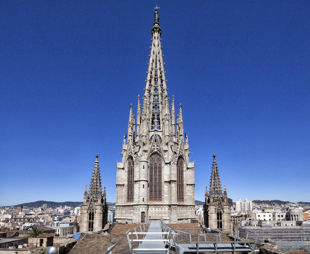 Bekijk Barcelona vanaf het dak van de Kathedraal