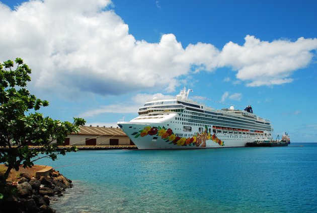 Cruiseschip in Honolulu