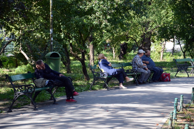 Uitrusten in het park