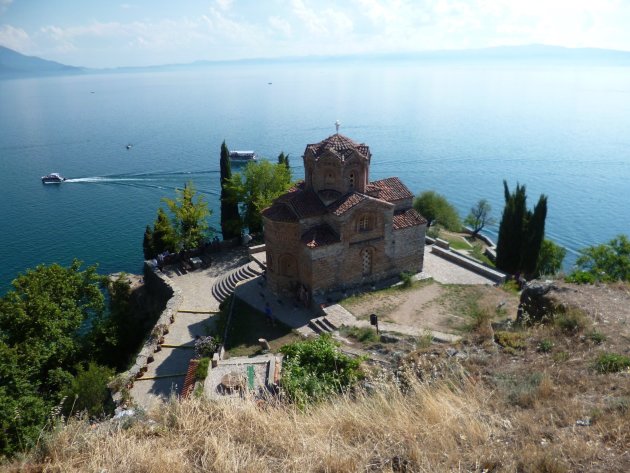Ohrid, MAcedonie. Meest gefotografeerde kerk ter wereld!