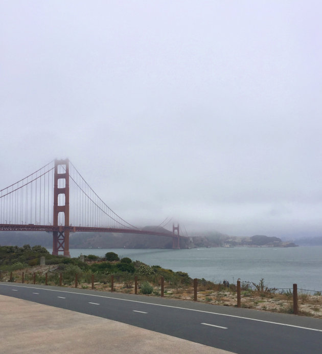 Fietsen naar de Golden Gate Bridge