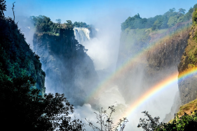 Regenbogen bij de Victoria Falls