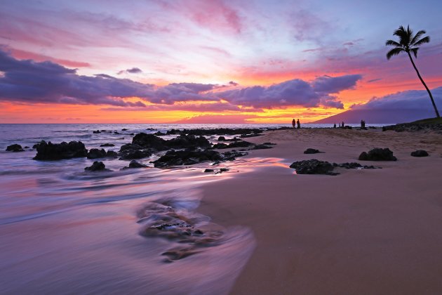 Zonsondergang op Hawaii
