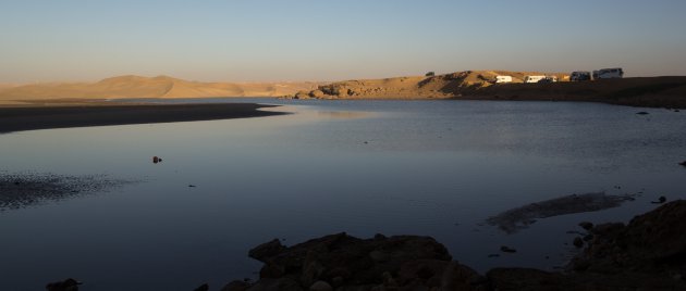Oued Chebika met een plek voor campers