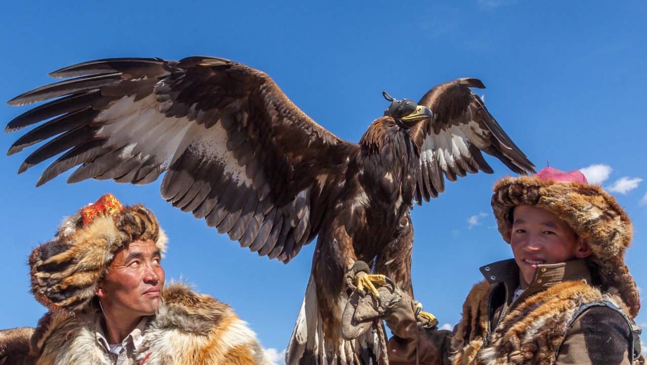 'Eagle hunters' in de Altai