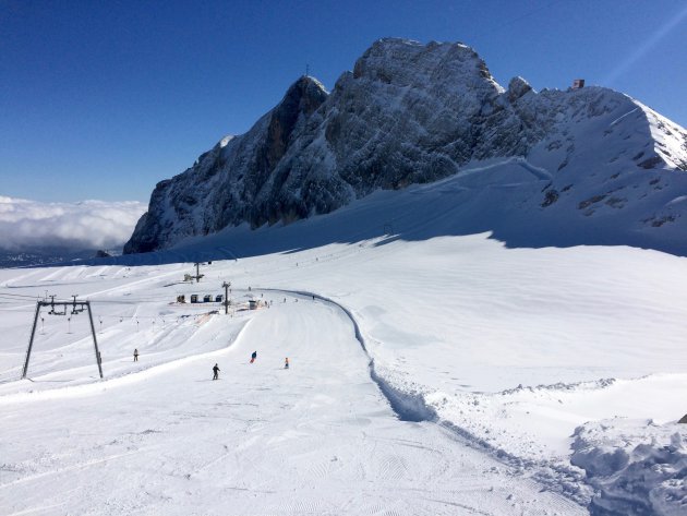 Skiën op de Dachstein gletsjer