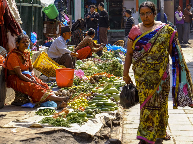 Buurtmarktje Kathmandu