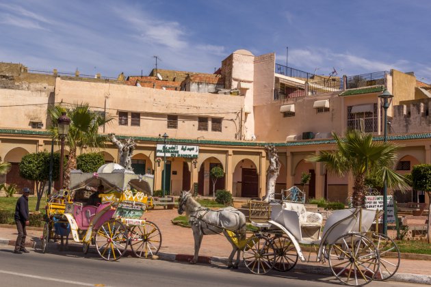 Gezellig pleintje in Meknes